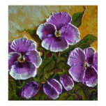 Paris' Purple Pansies Print