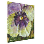 Paris' Purple Pansy Gallery Wrap Fine Art Print Gallery Wrapped Canvas