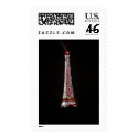 Paris red Eiffel Tower postage by gigicara Paris red Eiffel Tower postage