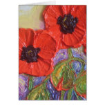 Paris' Red Poppies Greeting Card
