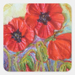 Paris' Red Poppies II Sticker