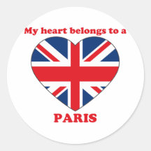 Paris Round Sticker