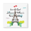 Paris Save the Date Magnet magnet