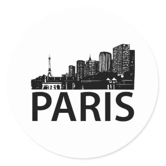 Paris Skyline sticker