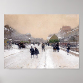 Paris sous la neige ~ Paris under snow. print