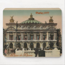 Paris Souvenir Place de l'Opera, Paris 1922 mousepads