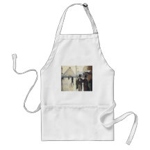 Paris Street, Rainy Day by Caillebotte Aprons