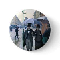 Paris Street Rainy Day by Gustave Caillebotte Pin