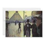 Paris Street, Rainy Day by Gustave Caillebotte Custom Invites