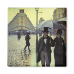Paris Street, Rainy Day by Gustave Caillebotte Refrigerator Magnets