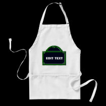 Paris Street Sign Edit Your Name Added aprons