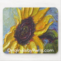 Paris' Sunflower Mousepad by OriginalsbyParis Paris' Sunflower Mousepad