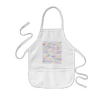 Paris Text Design II Kids Apron