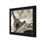 Paris, The Eiffel Tower - wrapped canvas Stretched Canvas Print