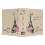 Paris Themed Keepsake Album Binder
