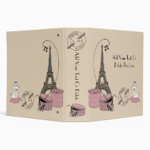 Paris Themed Keepsake Album Binder