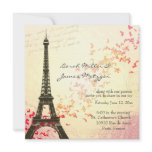 Paris Themed Wedding Invitation