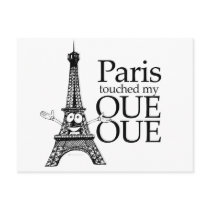 PARIS TOUCHED MY OUE OUE postcards