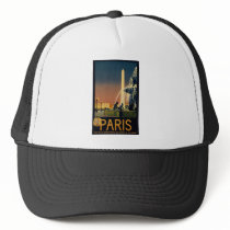 Paris travel poster for French railway networks Hats