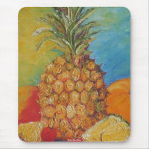 Paris' Tropical Pineapple Mouse Pads
