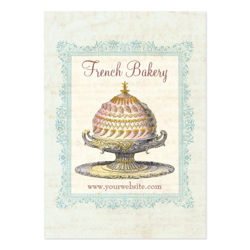 Paris Victorian Vintage French Bakery Business Cards