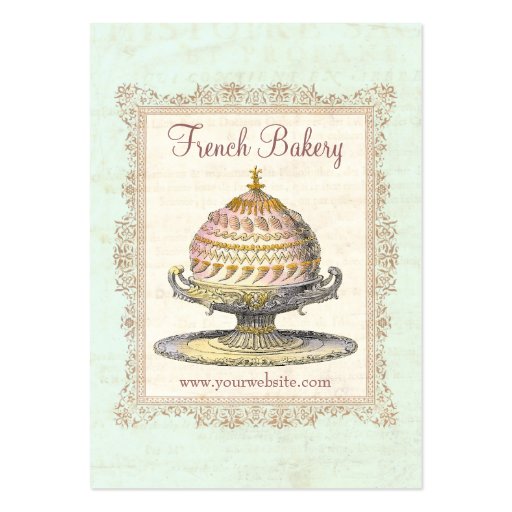 Paris Victorian Vintage French Bakery Business Card Templates