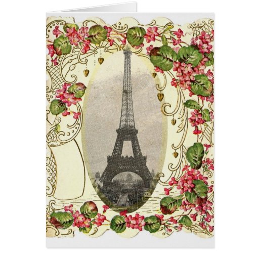 Paris Vintage Love Card