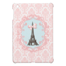 Paris Vintage Pink Damask Case For The iPad Mini
