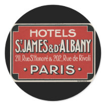 Paris Vintage Travel Luggage Label Sticker