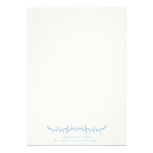 Paris wedding blue Eiffel Tower bridal shower Custom Invitations