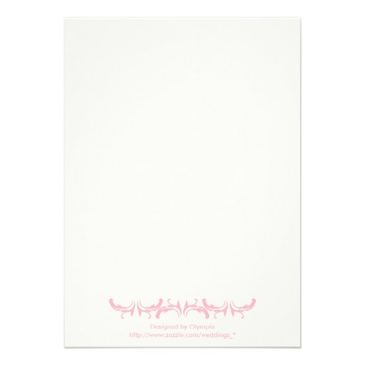 Paris wedding pink Eiffel Tower bridal shower Personalized Announcement