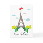 Paris Wedding Save the Date Card