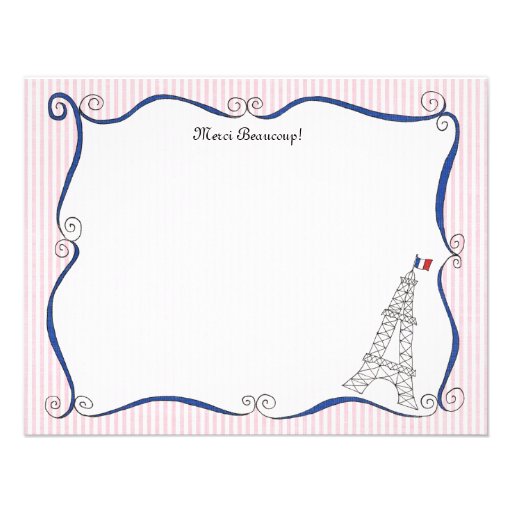 Paris Whimsy Personalized Note Cards