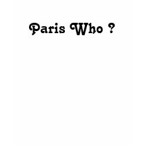 Paris Who  tshirt