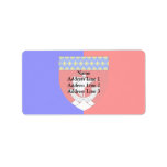 Paris With Shield, France Custom Address Label