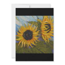 Paris' Yellow Sunflower Invitation