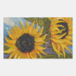 Paris' Yellow Sunflower Round Sticker