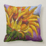 Paris' Yellow Sunflower Throw Pillow