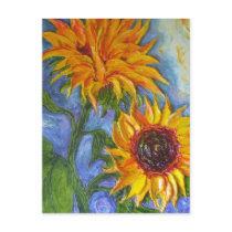 Paris' Yellow Sunflowers Post Card