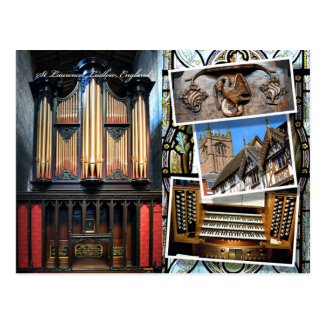 Parish Church, Ludlow, montage postcard