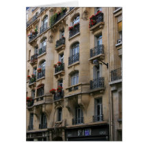 Parisian Balconies Greeting Card