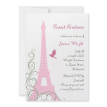 Parisian Birthday Invitation (white)