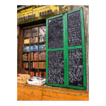 Parisian Bookshop Fresco posters