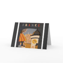 Parisian Cafe Horizontal Greeting Card