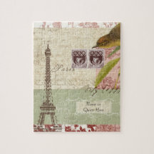Parisian Collage for Customization Puzzles