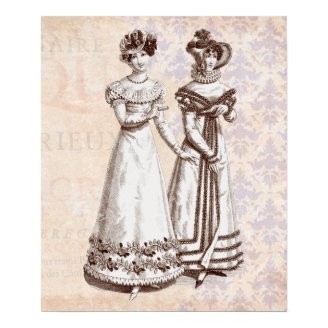 Parisian Dresses of the Biedermeier Period Posters