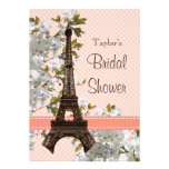 Parisian Eiffel Tower Bridal Shower Invitations