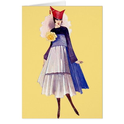 Parisian Girl Greeting Card by AlabasterRose