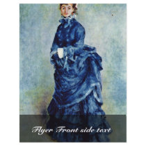 Parisian Girls (The Lady In Blue) By Pierre-August Custom Flyer