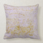 Parisian Lavender Throw Pillow